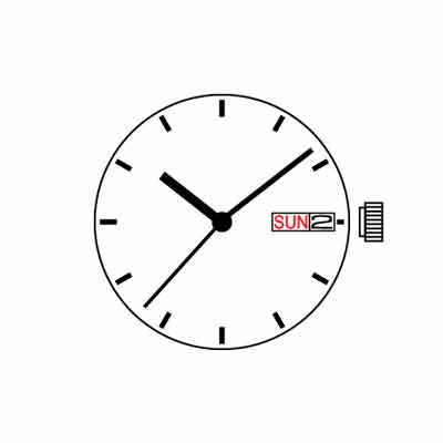 เครื่องนาฬิการะบบควอทซ์ แบบแสดงเวลาพื้นฐาน TMI ตระกูล VX Series