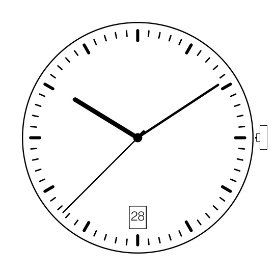 เครื่องนาฬิการะบบควอทซ์แบบบาง ยี่ห้อ TMI ตระกูล VC/ VJ Series