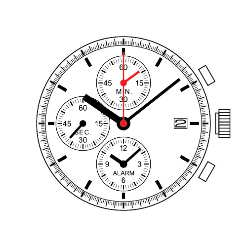 เครื่องนาฬิการะบบควอทซ์ แบบจับเวลา (Chronograph) ยี่ห้อ TMI ตระกูล YM Series