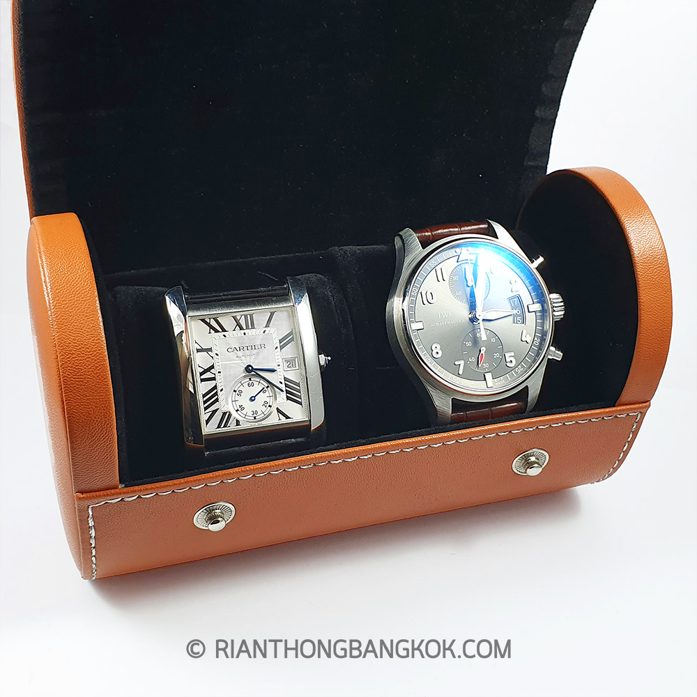 Watches Travel Case - กล่องเก็บนาฬิกาหนังสำหรับเดินทาง
